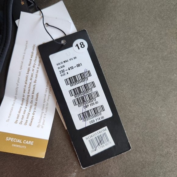 Vix Paula Hermanny Womens Black Mag One Piece Bathing Suit Size Small NWT - Picture 9 of 14